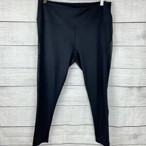 Z By Zella | Black Full Length Sheer Side Panel Active Leggings XL